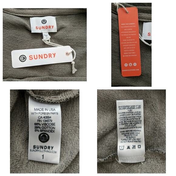 Sundry Mas Amor Por Favor Top - Size 1 - NWT - Picture 6 of 6